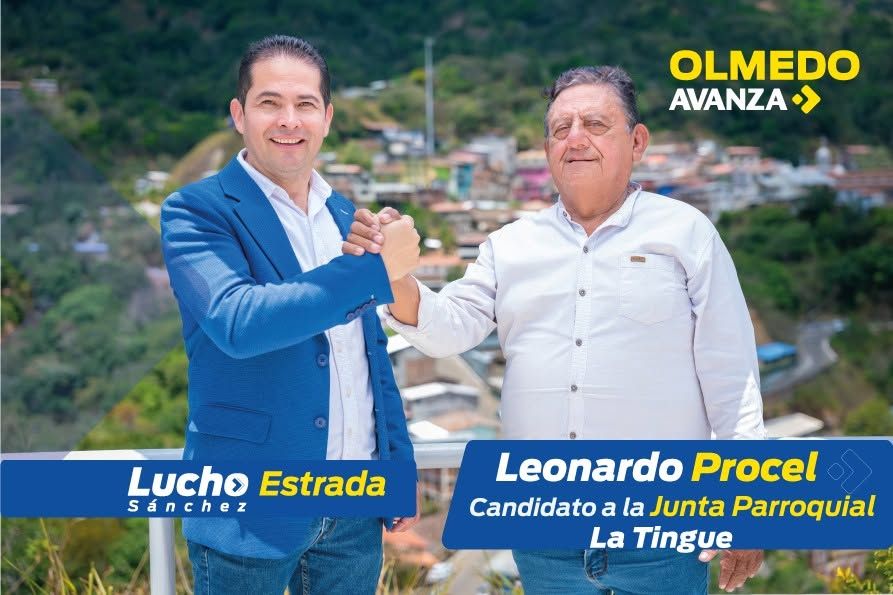 Luis Sánchez Estrada junto a Leonardo Procel